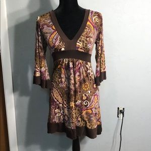 Paisley slink dress